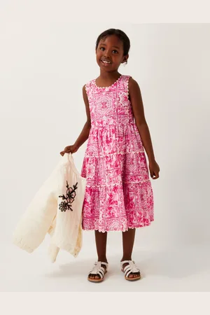 Monsoon Tile Print Sleeveless Dress
