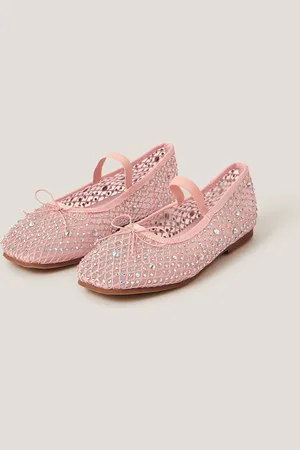 Monsoon Bling Mesh Ballet Flats