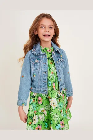 Monsoon Floral Embroidered Denim Jacket