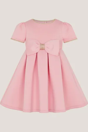 Monsoon Baby Short Sleeve Bow Dress