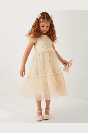 Monsoon Anina Butterfly Ruffle Party Dress
