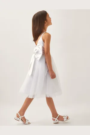 Monsoon Pearl Embellished Bow Dress