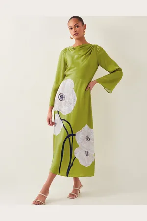Monsoon Molly Floral Print Satin Dress