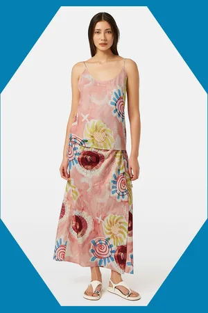 Scotch&Soda Abstract Print Midi Wrap Skirt