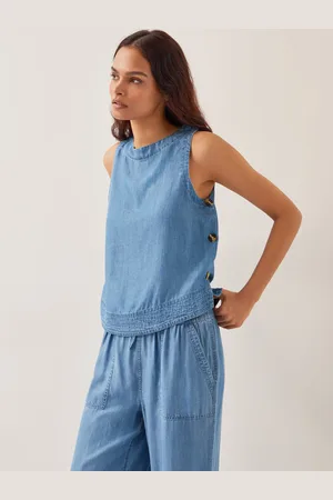Monsoon Nyla Button Side Tank Top
