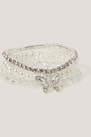 Monsoon 4-Pack Butterfly Beaded Bracelets