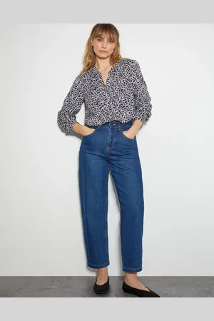 Monsoon Molly Abstract Print Pintuck Blouse