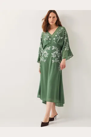 Monsoon Hannah Embroidered Tea Dress