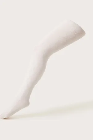 Monsoon Plush Diamond Print Tights