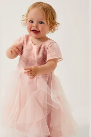 Monsoon Baby Arabella Flower Ruffle Dress