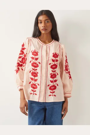 Monsoon Bronte Floral Embroidered Blouse