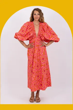 sundress Tiya Floral Maxi Dress