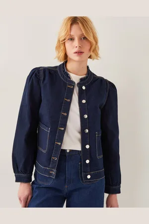 Monsoon Louisa Frill Denim Jacket