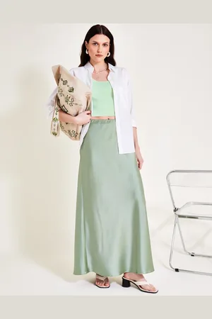 Monsoon Sofia Satin Maxi Skirt