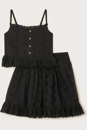 Monsoon Floral Broderie Cami Top and Skirt Set