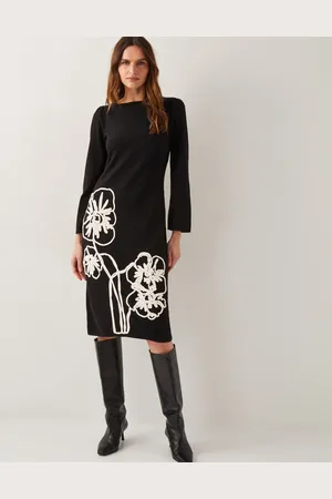 Monsoon Cee Cornelli Embroidered Knit Dress