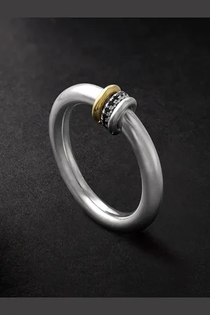 SPINELLI KILCOLLIN Sirius Max and Gold Diamond Ring - Men - - 9