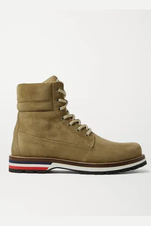 Moncler Vancouver Striped Suede Hiking Boots - Men - - EU 42.5