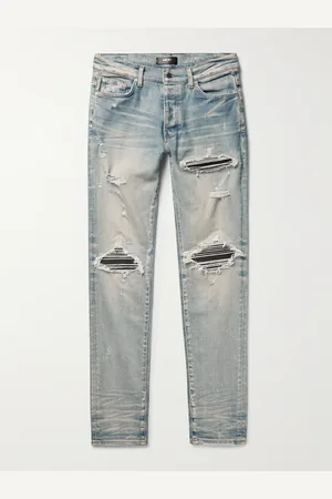 AMIRI MX1 Skinny-Fit Panelled Distressed Jeans for Men