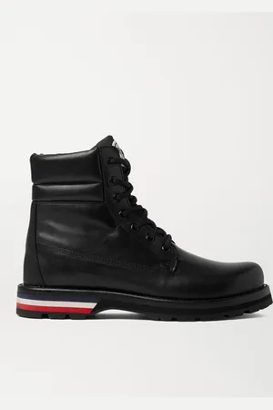 Moncler Vancouver Striped Leather Hiking Boots - Men - - EU 43.5