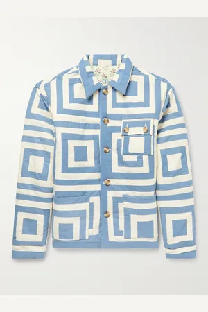BODE White House Steps Reversible Quilted Printed Cotton Jacket - Men - - L/XL