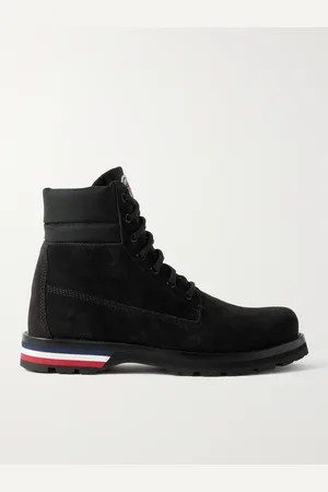 Moncler Vancouver Shell-Trimmed Suede Hiking Boots - Men - - EU 40
