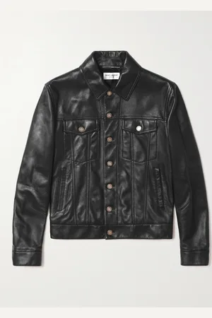 Saint Laurent Slim-Fit Leather Trucker Jacket - Men - - IT 42