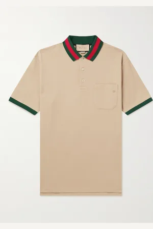 Gucci Logo-Embroidered Stretch-Cotton Piqué Polo Shirt - Men - - XS