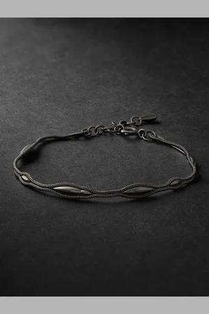 Fernando Jorge Fluid Rhodium-Plated Bracelet - Men