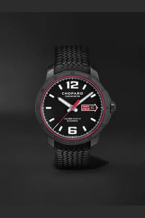 Chopard Mille Miglia GTS Speedblack Automatic Speed Limited Edition 43mm DLC-Coated Stainless Steel and Rubber Watch, Ref. No. 168565-3002 - Men