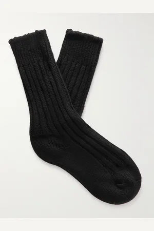THE ELDER STATESMAN Yosemite Ribbed Cashmere Socks - Men