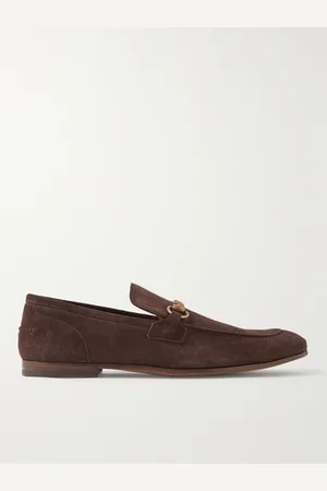 Gucci Jordaan Horsebit Suede Loafers - Men - - UK 5