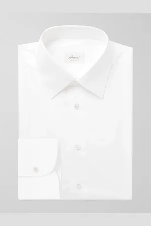 BRIONI Cotton-Poplin Shirt - Men - - EU 38