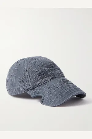 Balenciaga Logo-Embroidered Distressed Cotton-Twill Baseball Cap - Men - - S