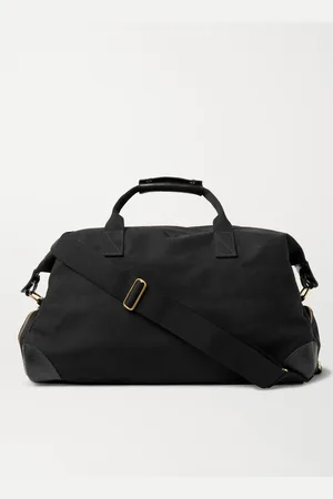 Bennett Winch Weekender Leather-Trimmed Cotton-Canvas Holdall - Men