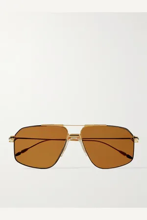 JACQUES MARIE MAGE Jagger Aviator-Style -Tone Titanium Sunglasses - Men