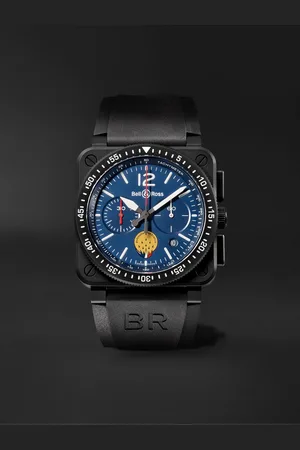 Bell & Ross BR 03-94 Patrouille de France Limited Edition Chronograph Ceramic and Rubber Watch, Ref. No. BR0394-PAF1-CE/SRB - Men