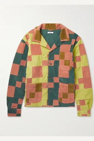 BODE Camp-Collar Patchwork Cotton-Corduroy Overshirt - Men - - M/L