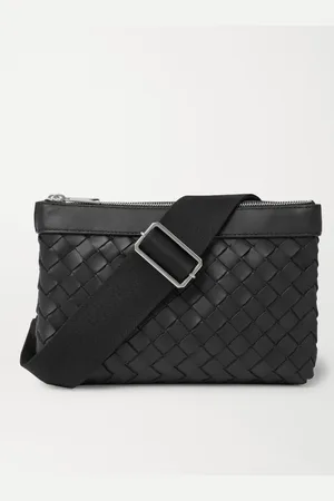 Bottega Veneta Duo Intrecciato Leather Messenger Bag - Men