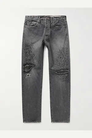 KAPITAL Monkey CISCO Distressed Denim Jeans - Men - - UK/US 30