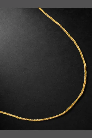 CAROLINA BUCCI Lucky Secret Gold and Silk Necklace - Men