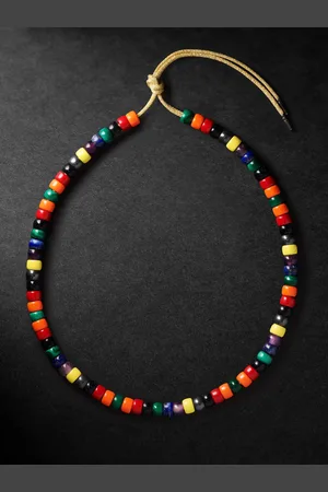 CAROLINA BUCCI Formentera Forte Beads Gold -Stone Necklace - Men