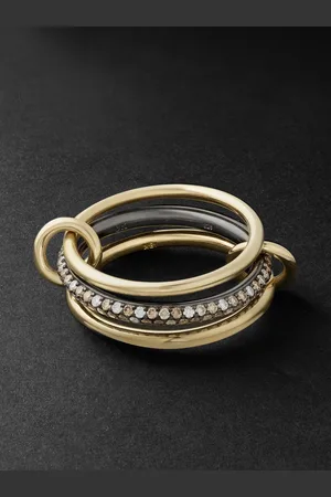 SPINELLI KILCOLLIN Capricorn Yellow and Blackened Diamond Ring - Men - - 11