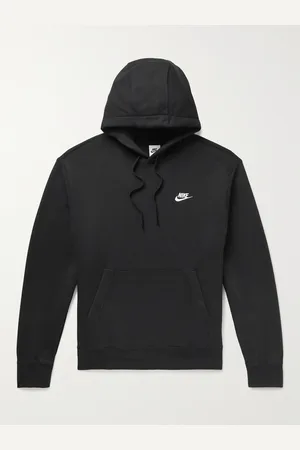 Nike Sportswear Club Logo-Embroidered Cotton-Blend Jersey Hoodie - Men - - XS