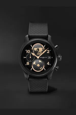 Montblanc Summit 3 42mm Blackened Titanium and Rubber Smart Watch, Ref. No. 129267 - Men
