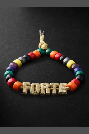 CAROLINA BUCCI Formentera Forte Beads Gold Multi-Stone Bracelet - Men