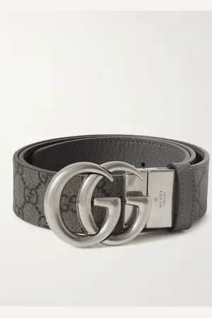 Gucci 3.5cm Marmont Reversible Monogrammed Coated-Canvas Belt - Men - - EU 80