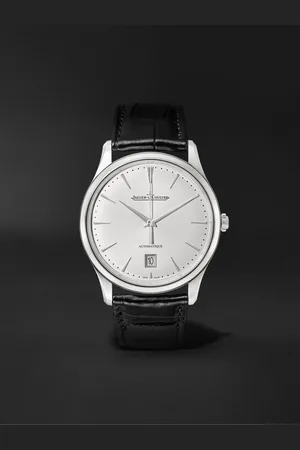Jaeger-LeCoultre Master Ultra Thin Date Automatic 39mm Stainless Steel and Alligator Watch, Ref. No. 1238420 - Men