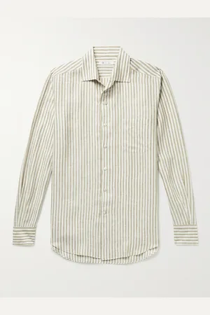 Loro Piana Striped Linen Shirt - Men - - XS
