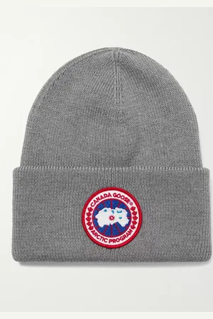 Canada Goose Logo-Appliquéd Merino Wool Beanie - Men